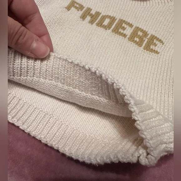 Phoebe Kids Cream Hand knit Sweater - Picture 3 of 4